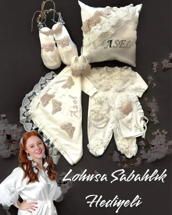 9 Parça Hastane Çıkış Seti-Sabahlık Hediyeli