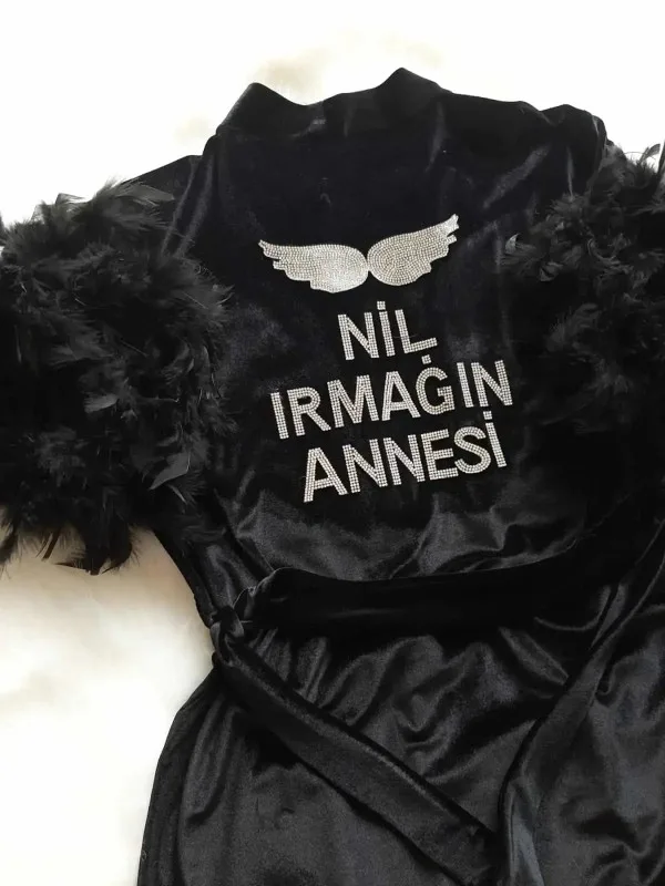 Kadife Sabahlık Siyah