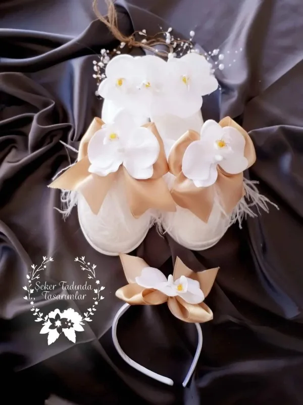 Gold Kurdeleli 3’lü Set