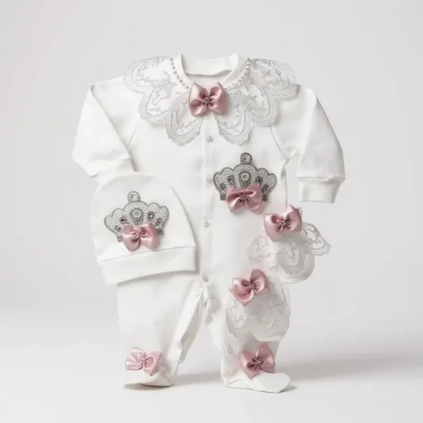 Prenses Taçlı Tulum Seti