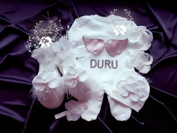 Beyaz Orkideli Hastane Çıkış Seti