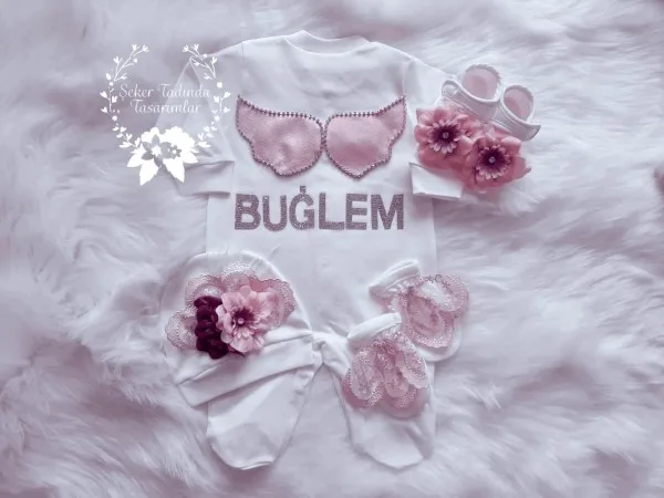 Kız Bebek Tulum Ayakkabı Seti