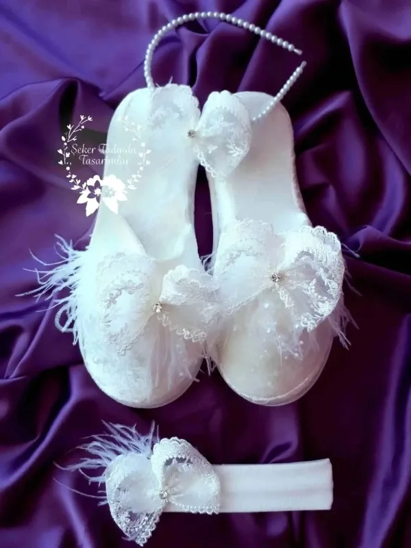 Beyaz Dantelli 3’lü Set