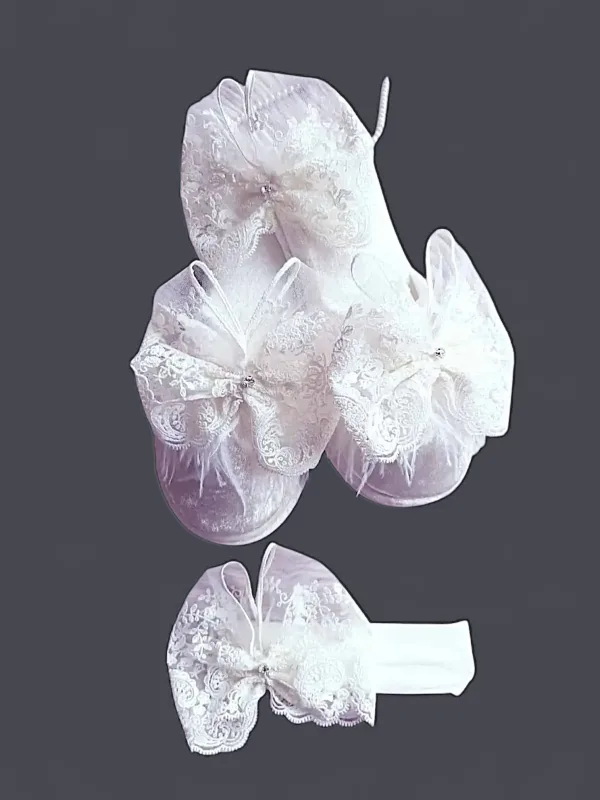 Rüya Taç Terlik Bebek Bandı Seti