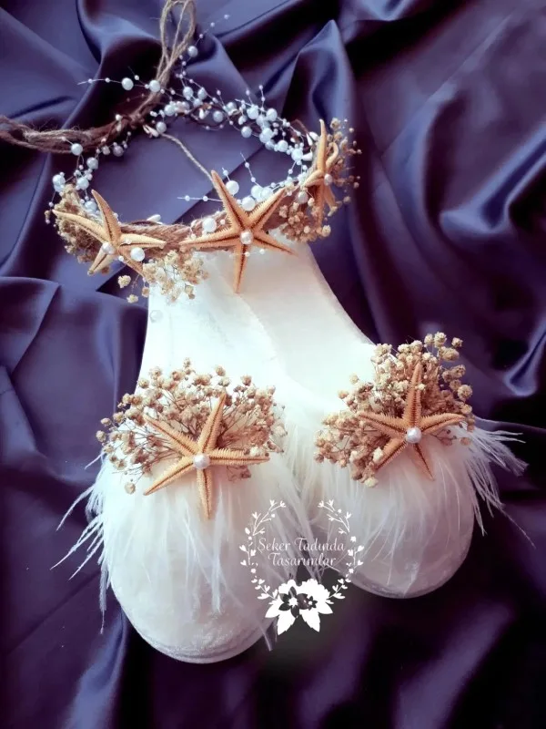 Deniz Yıldızı Taç Terlik Seti – 1