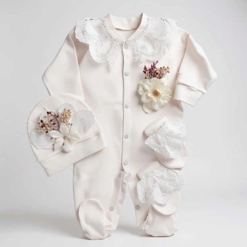 Beyaz Cipsolu Tulum Seti