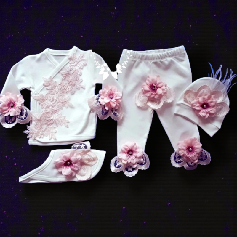 5Li Zıbın Seti %100 Pamuklu