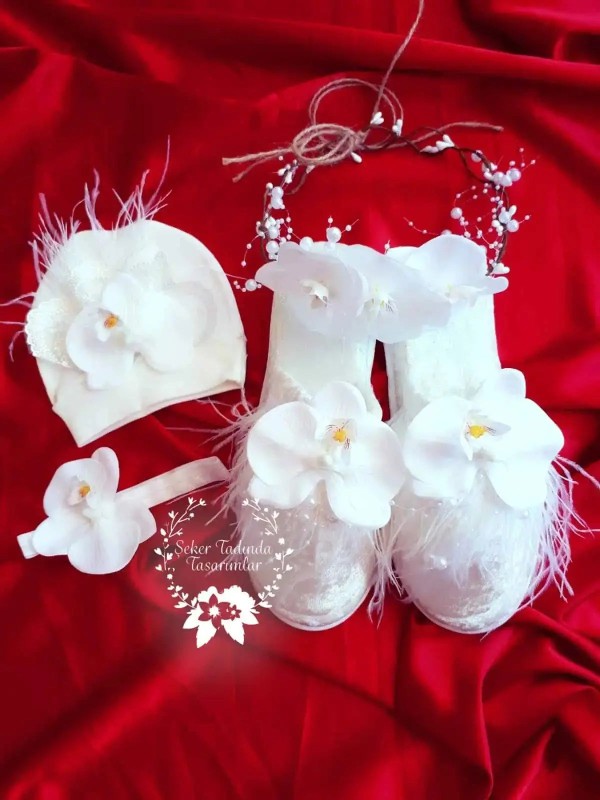 Beyaz Orkide 4’lü Set