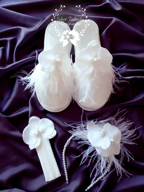 Beyaz Orkide 3’lü Set