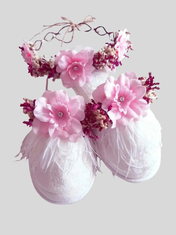 Lohusa Taç Terlik – Şeker Pembe