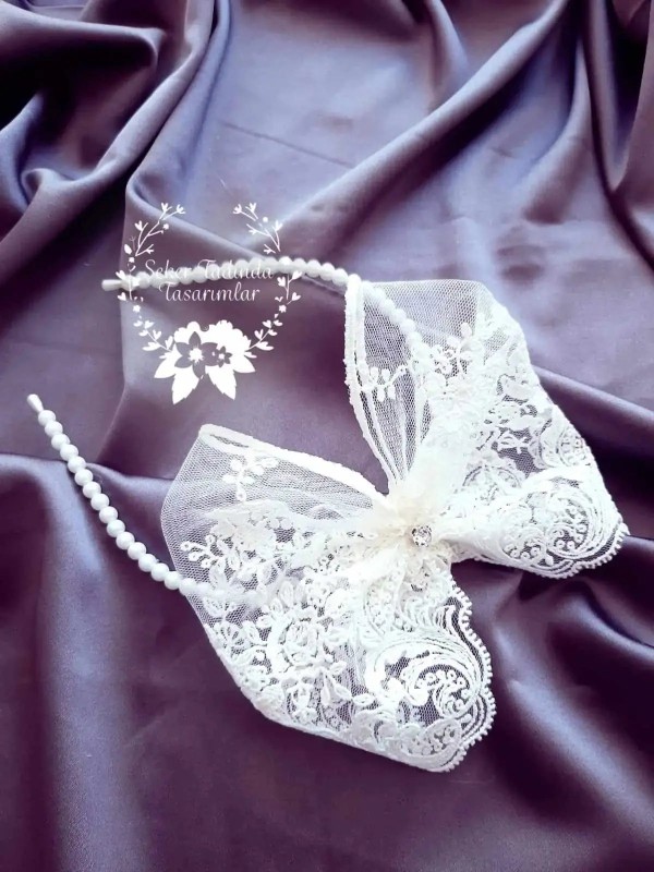 Rüya Güpürlü İnci Lohusa Tacı