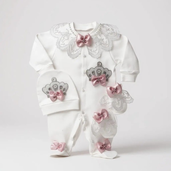 Prenses Taçlı Tulum Seti