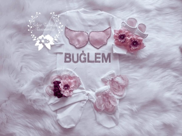 Kız Bebek Tulum Ayakkabı Seti